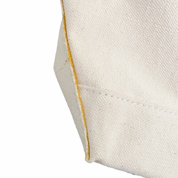 J. Jill 100% Cotton Canvas Tote Bag Sturdy Market Beach Vacation Overnight Bag - Picture 8 of 9